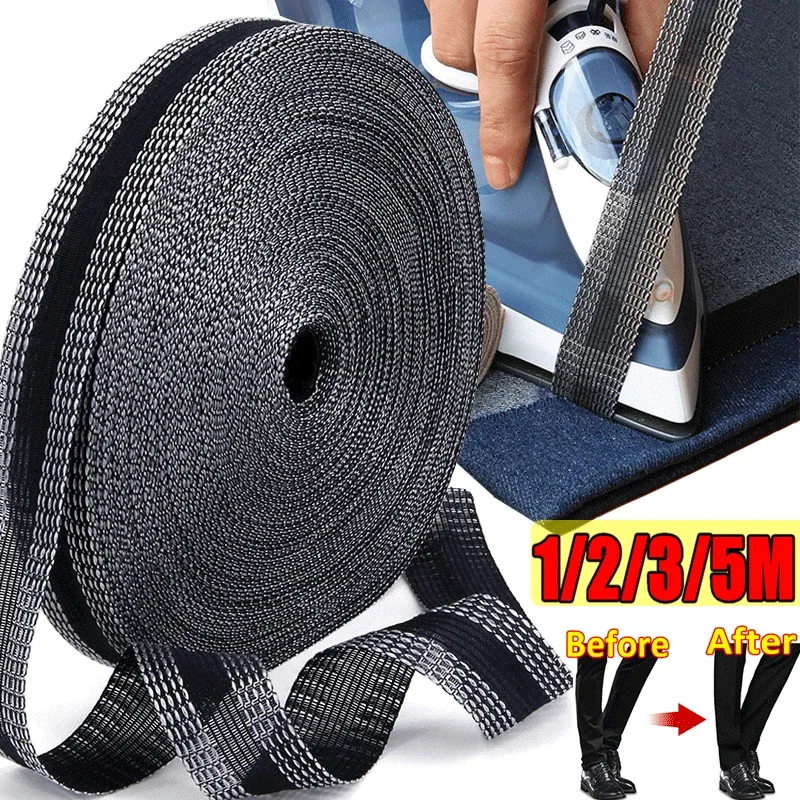 Pants Edge Shorten Self-Adhesive Tape 1/2/3/5M for Trousers Patch Legs Pants Edge Shorten Sewing Tool Suit DIY Sewing Fabric