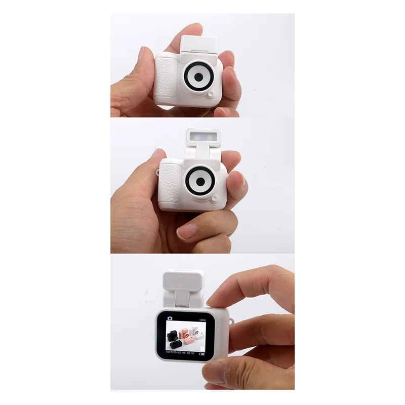 EDT-Monoreflexes Style Mini Camera HD1080P CMOS With LCD Screen Flash Lamp And Battery Dock Portable Video Recorder DV