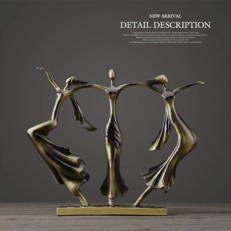 

Wedding Gifts Home Decor Dancing Couple Sculpture Statue Love Decoration Desktop Crafts Resin Abstract Lovers Figurines Ornament