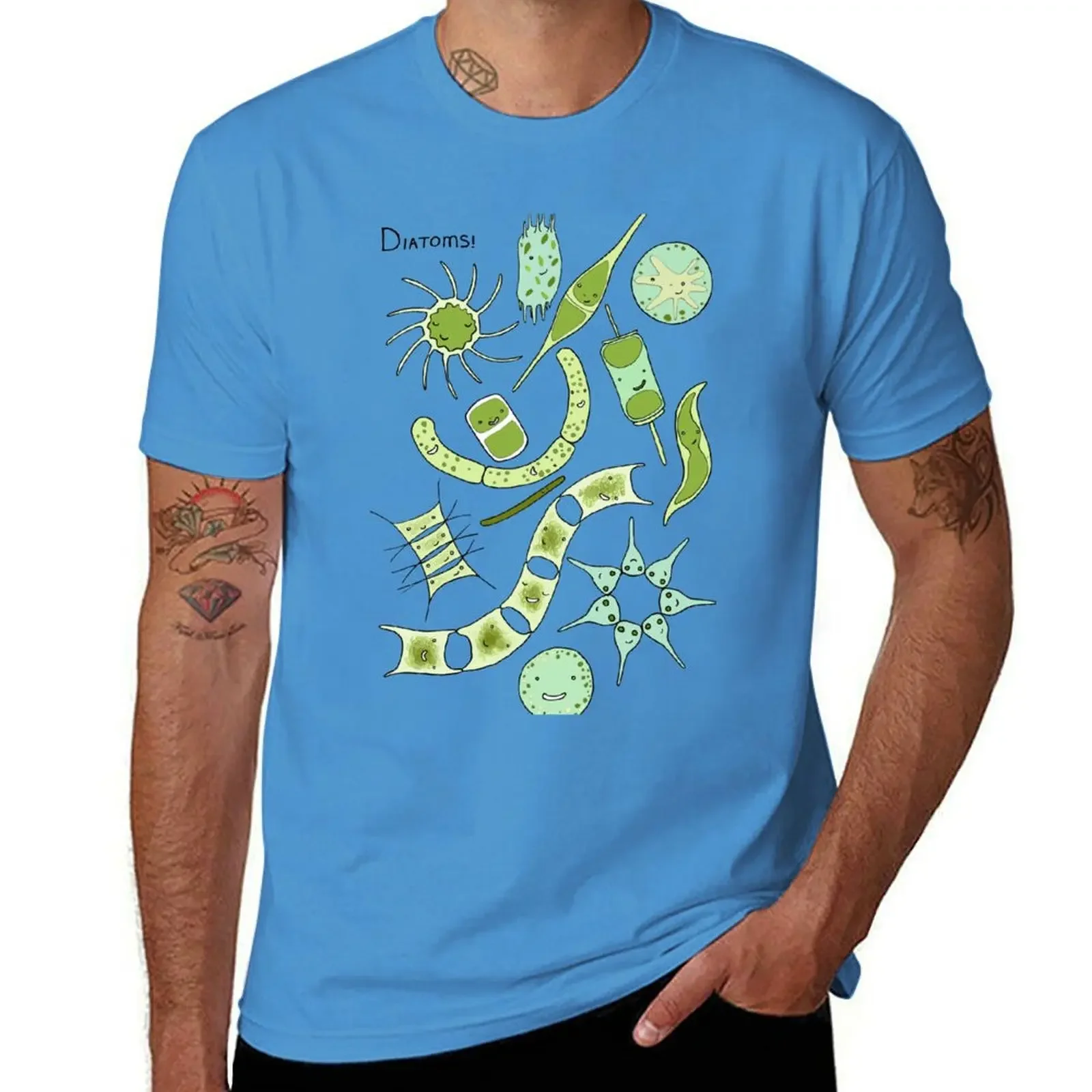 

Diatoms T-shirt tops graphics heavyweight t shirts for men
