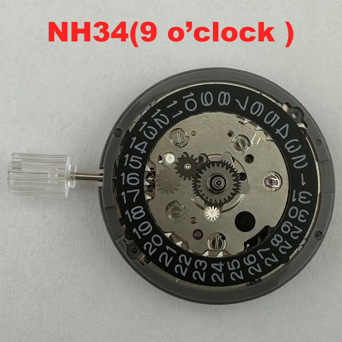 nh34-nh34a-black-date-automatic-watch-movt-replace-kit-mechanical-movement-high-accuracy-9-o'clock-crown