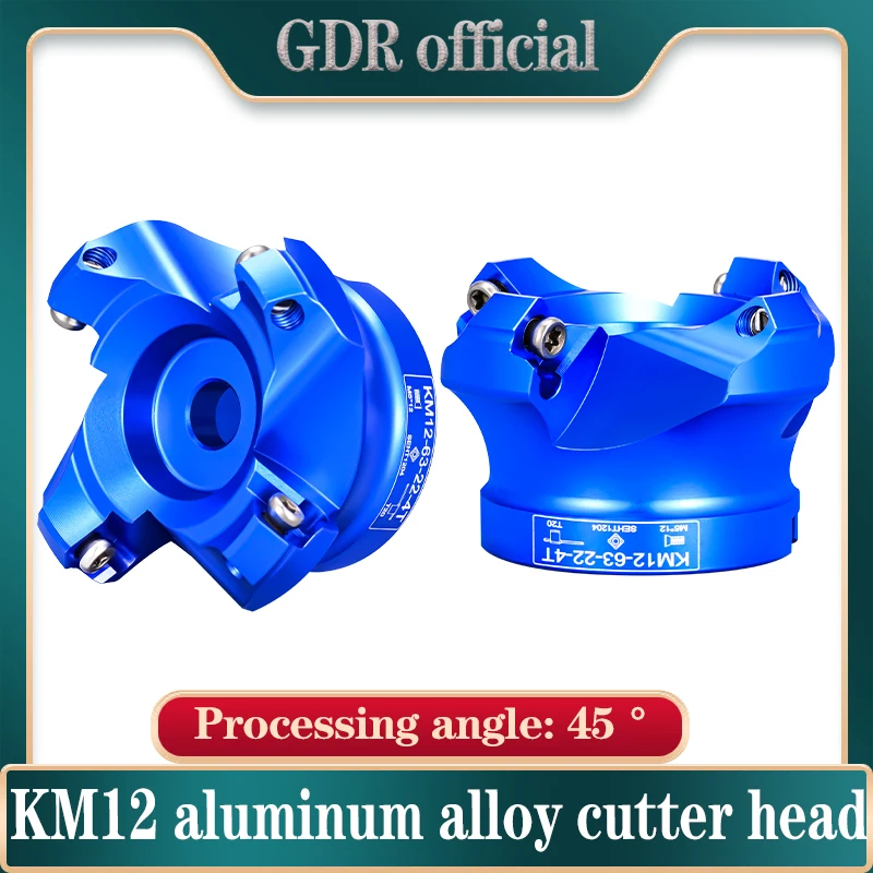 KM12 SE12 Aluminum alloy milling cutter head inserted into SEHT1204 SEKT1204 Matching FMB FMB22 FMB27 tool holder bracket tool
