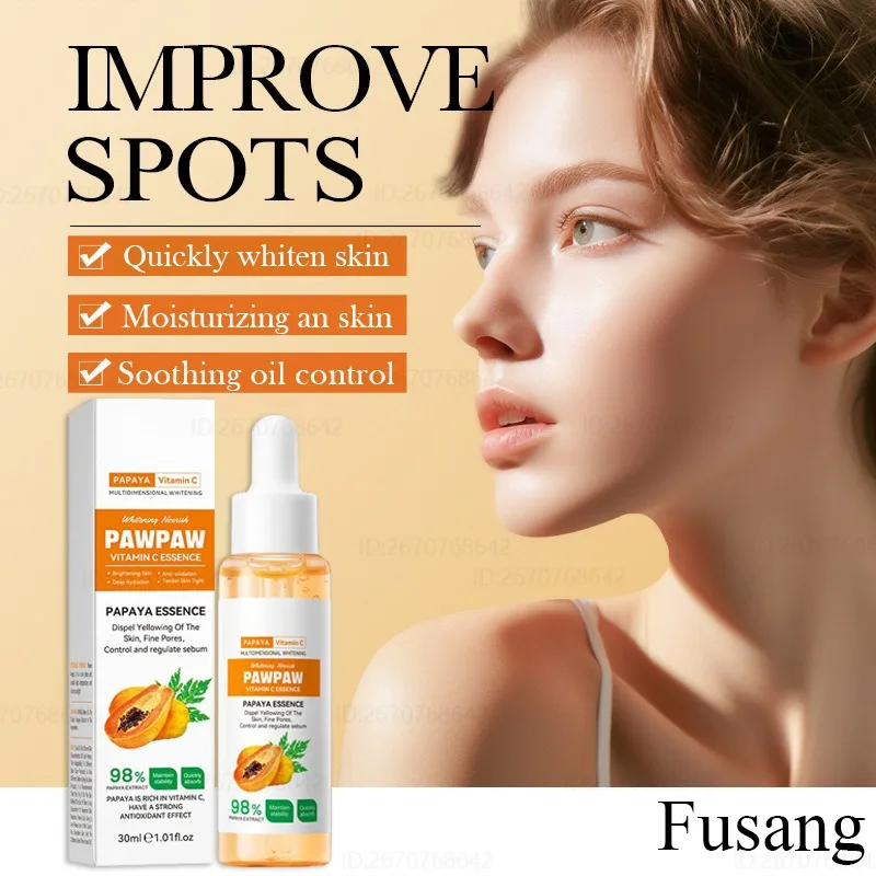 

Papaya Spots Removal Serum Fade Melasma Freckles Whitening Essence Effective Improve Dark Skin Brighten Serum Face Moisturizing