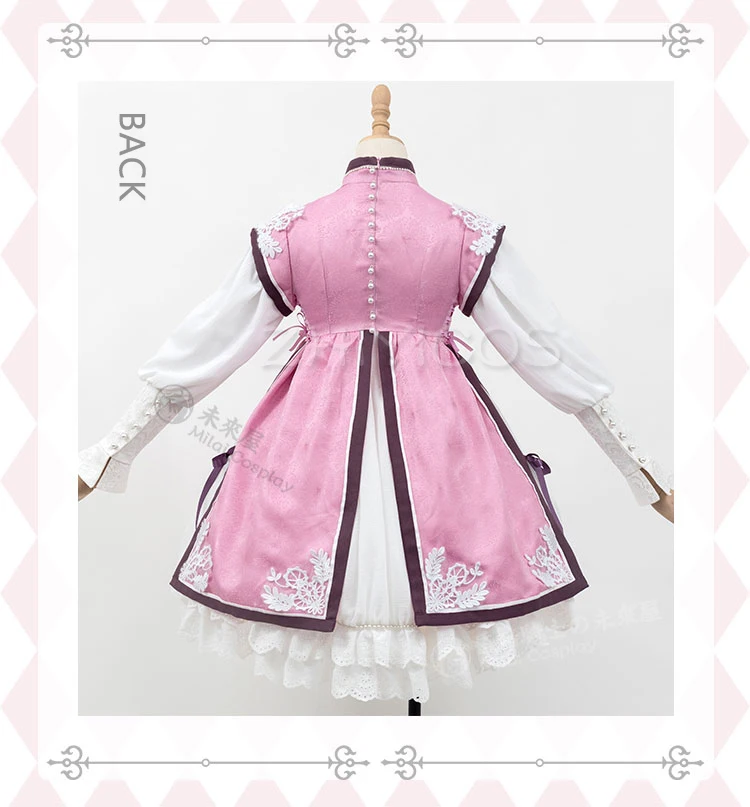Anime Cardcaptor Sakura Cosplay Kostüm Tomoyo Dadouji Lila Lolita Kleid Karneval Halloween für Frauen 3