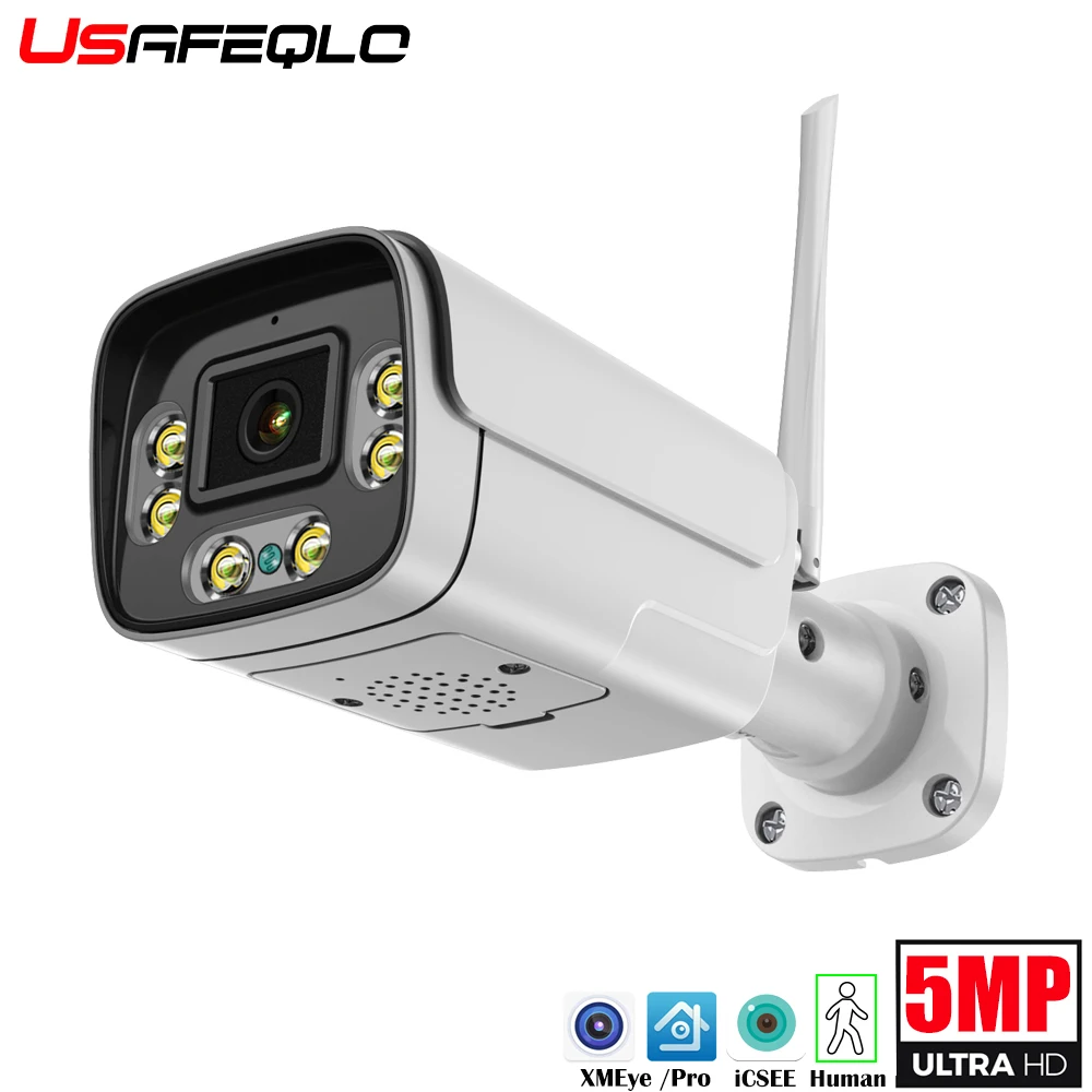 HD 3MP 5MP Wifi IP Camera Outdoor Wireless Human Full Color Night ...