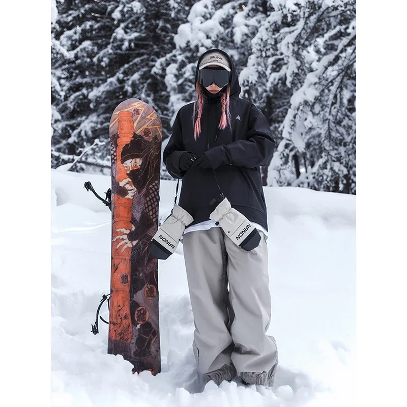 Ski Suit Hoodie Snowboard Jacket Waterproof Windproof Winter Outdoor Sports Clothing