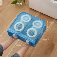 Anti-deformation Mesh Laundry bag Washing Machine Shoes Bag Travel Storage Bags Organizer Portable Sneakers Laundry Net 2