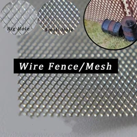 1pc 10*24cm Miniature Metal Mesh HO Railway Train Barbed Wire Fence Tank Model Filter Mesh DIY Model Making Kits for Diorama 1