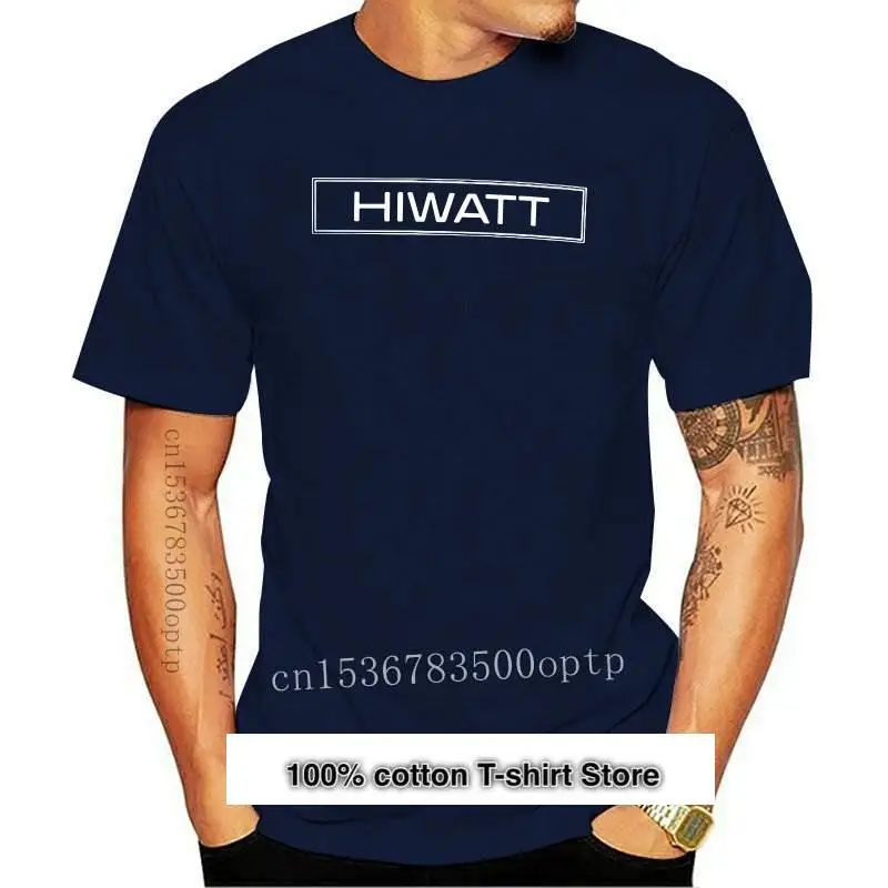 Camiseta Negra De Hiwatt Para Hombre, Talla S-3Xl, M, Xl, 2Xl, 17Xl, Popolare, Novedad De 2021