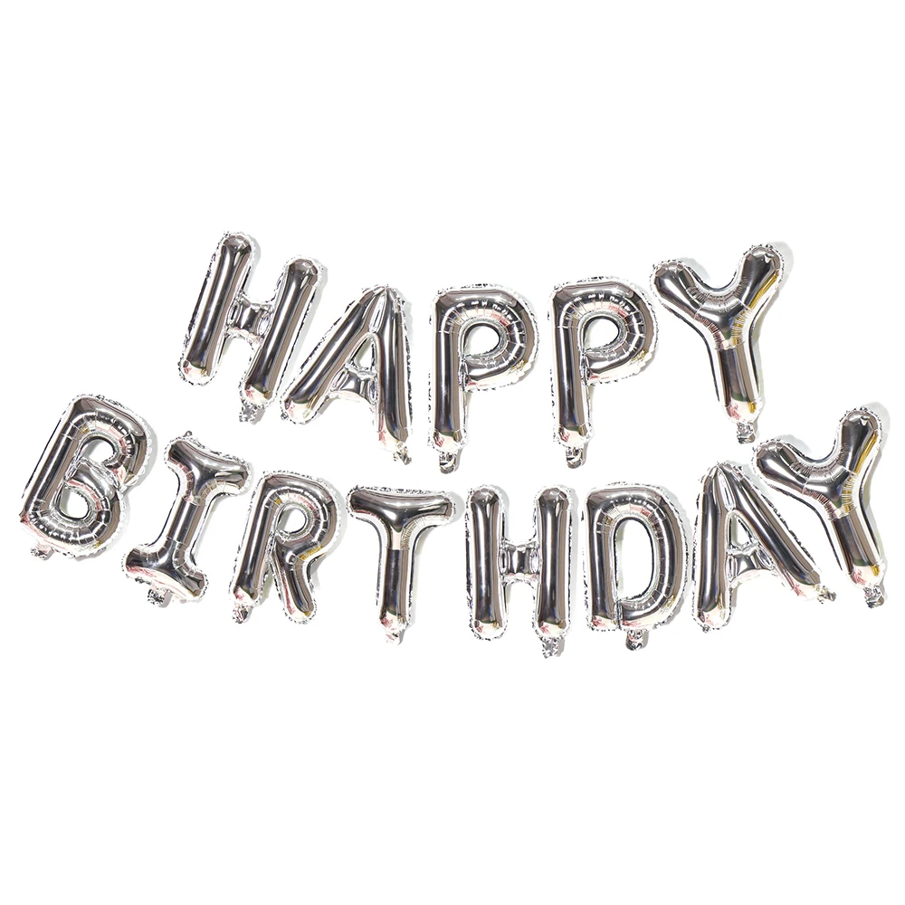 Alles Gute zum Geburtstag Banner Gold Silber Geburtstag Hängende Flaggen Wimpel Banner Geburtstag Party Dekoration Zubehör 1. Geburtstag Junge Mädchen – Detail 9