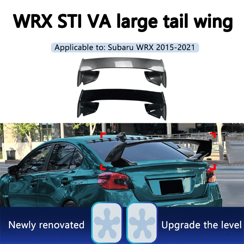 Spoiler posteriore di alta qualità per modifiche auto, compatibile con Subaru WRX STI VA 2015-2021 tutti i modelli