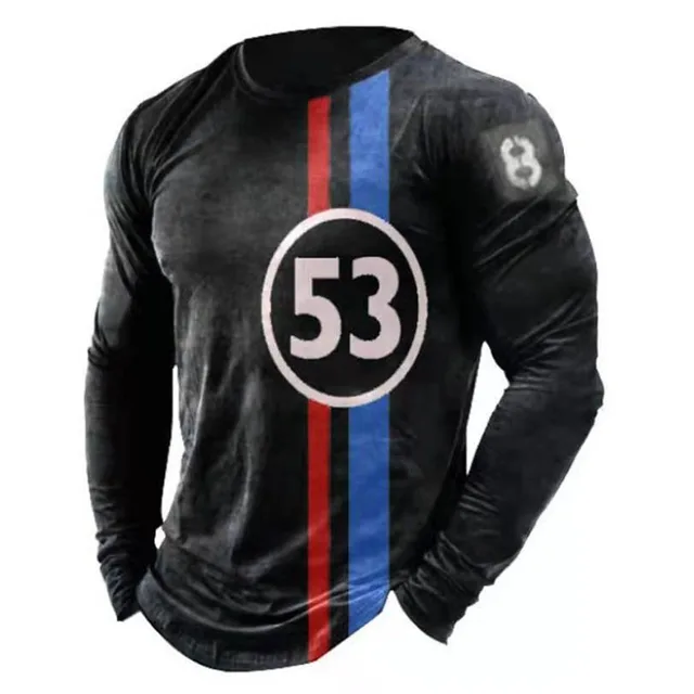 Vintage T Shirts 3d Printed Casual Long Sleeves Men's Loose Oversized T Shirts O Neck Comfort Sweatshirts European Clothes 5xl 8
