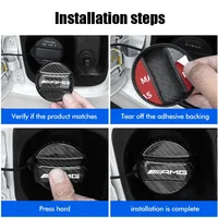 Benz Car Carbon Fiber Fuel Tank Cap Trim Accessories For Mercedes Benz AMG W203 W206 W220 W205 W211 W212 W201 W168 W167 W169 GLA 4