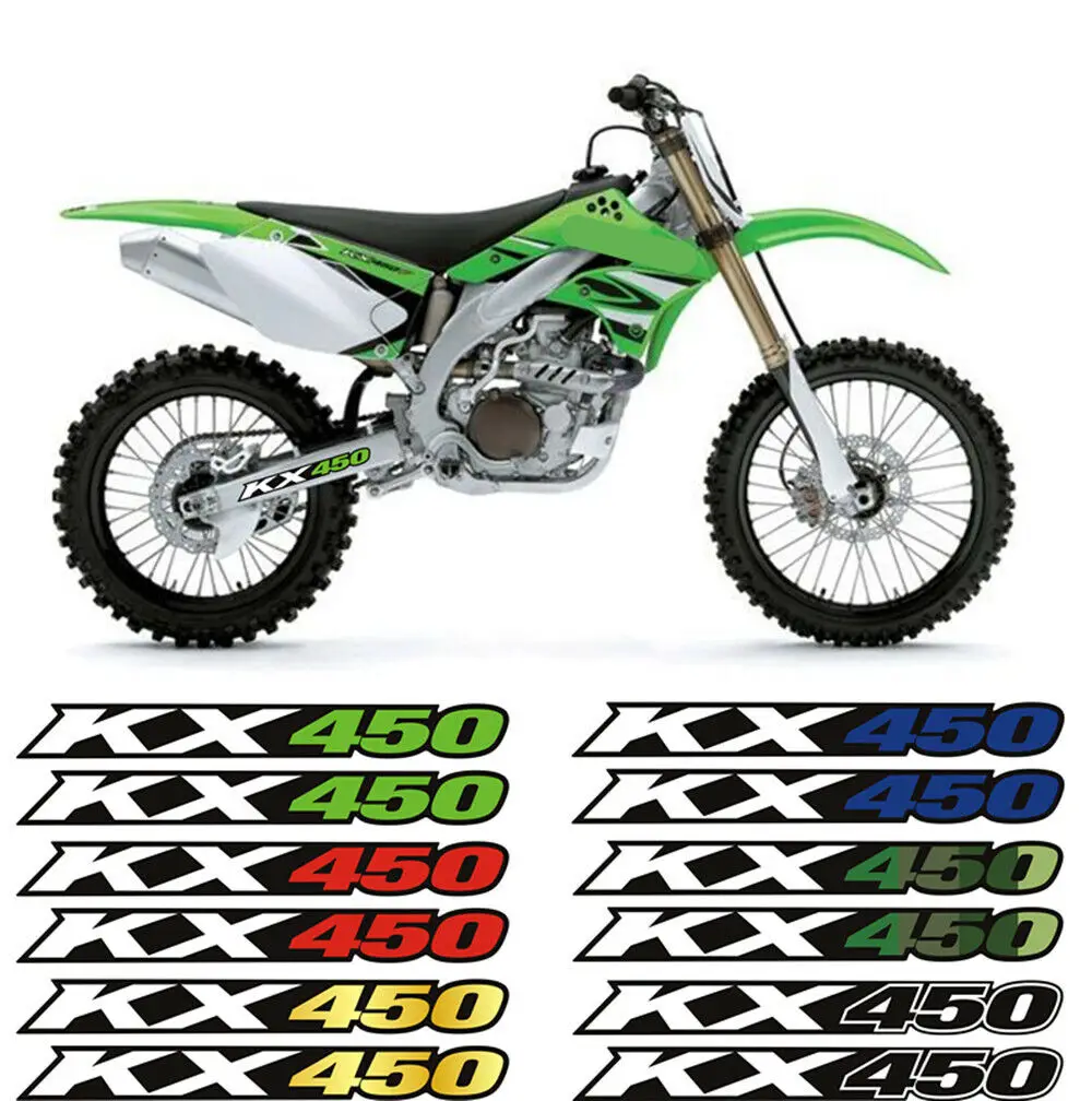 

For KAWASAKI KX 450 450F 450SR 450X 1974-2022 03 04 05 06 07 08 Motorcycl SwingArm Air Box Decorate Decals Reflection Stickers