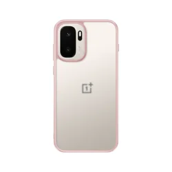 OnePlus Ace 6 Ultra Case: Frosted Semi - Transparent Baby Skin Touch with Raised Camera Lens Guard, Hybrid Soft Cover (Pink no Magnet)
