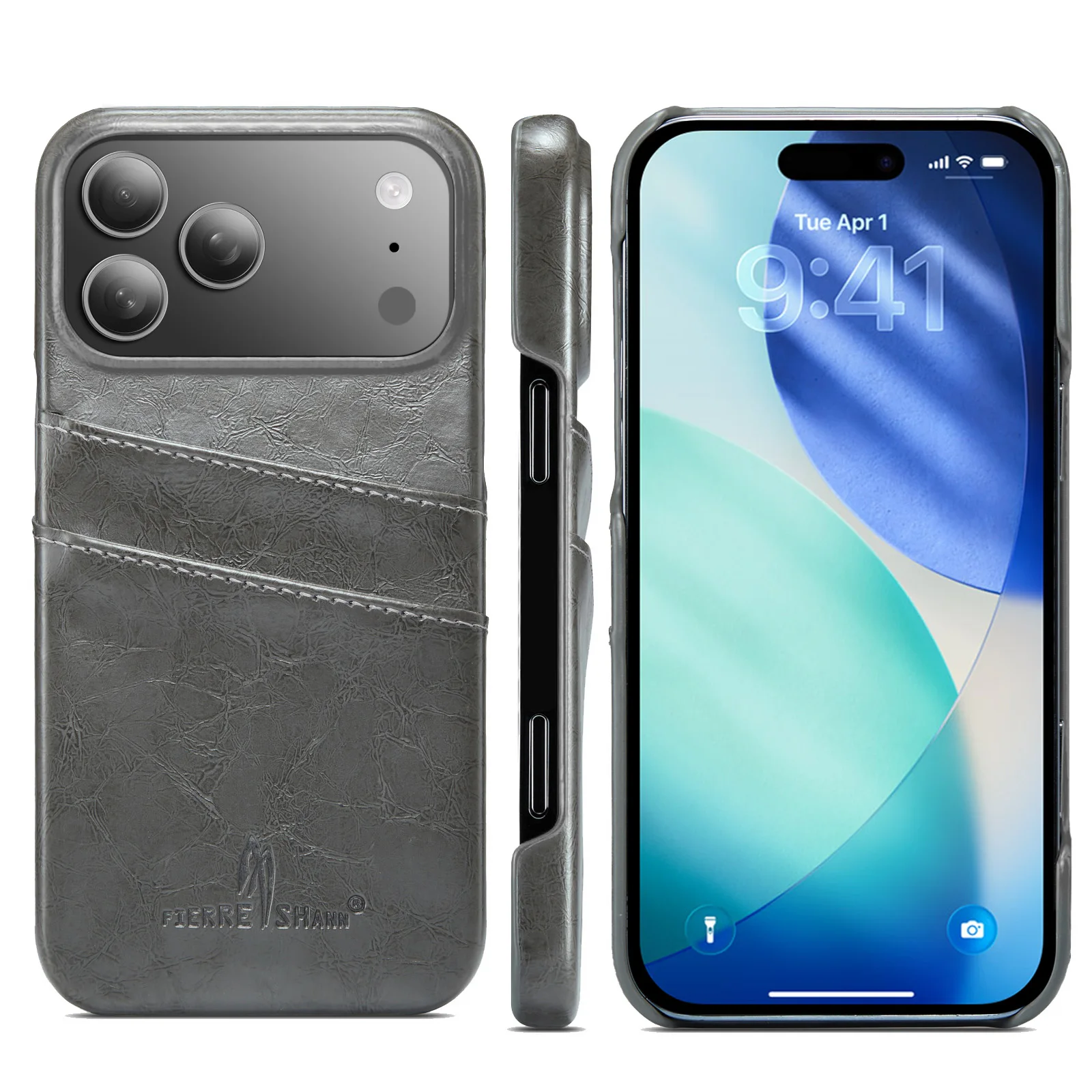 Luxurious Leather Wallet Phone Case with Card Slots and Shockproof Protective Cover