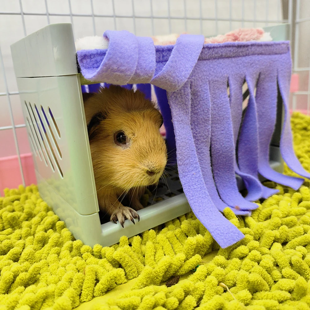 Hide House Bed Tassel Door Curtain Soft Comfortable Washable Small Animals Cage Accessories Guinea Pig Small Animal Cage Curtain