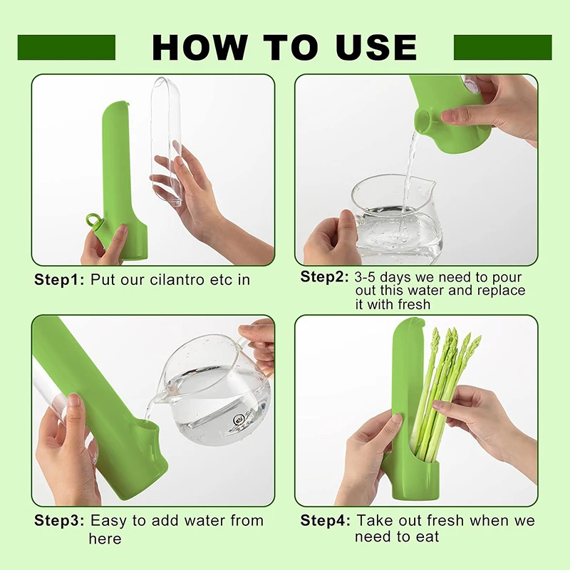 1/2/3Pcs Vegetable Preserving Bottle Herbal Preserving Herb Storage Bottle Home Kitchen Gadget Fresh for Storing Kitchen Supply 5
