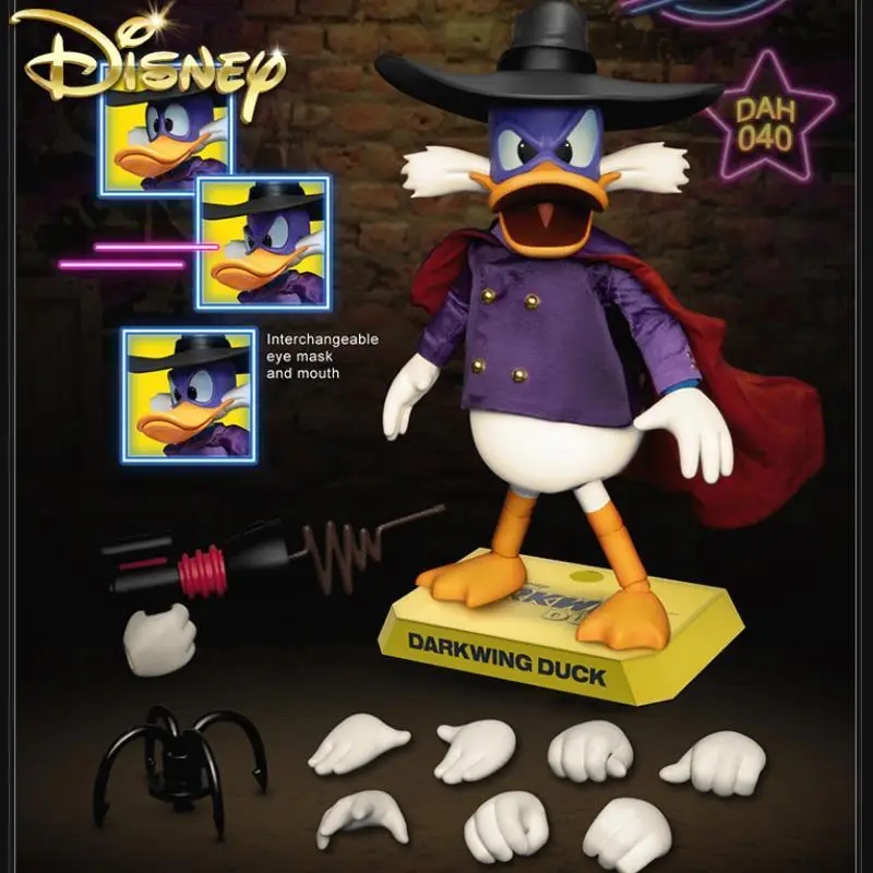 

The Beast Kingdom Darkwing Duck Action Figure Movable Dolls Disney Donald Duck Scrooge Garage Collection Model Birthday Gift