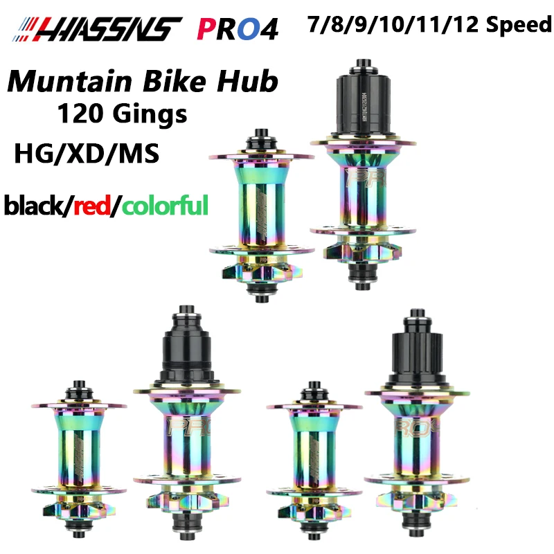 Hub Per Bicicletta Hassns 6 Pawls 120T Mozzo Per Mountain Bike Mozzo Nbk Cuscinetto Sigillato 32 Fori Hg Xd Ms 7 8 9 10 11 12 Velocità Qr Ta