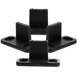 4 Pcs Door Swing Stopper Sliding Guides Floor Mount Track Closet for Barn Wardrobe