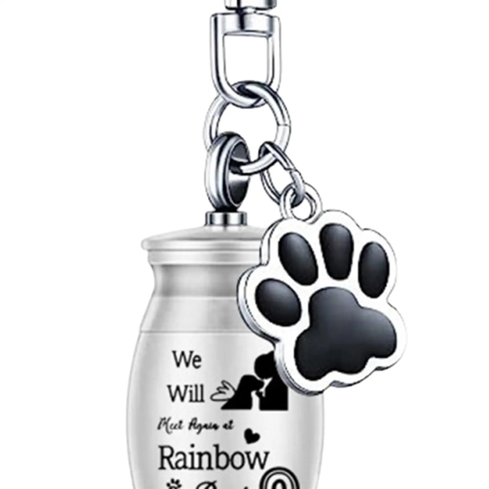 Keychain Pet Urn Burial Lightweight Portable Pendant for Kitten Rabbit Kitty