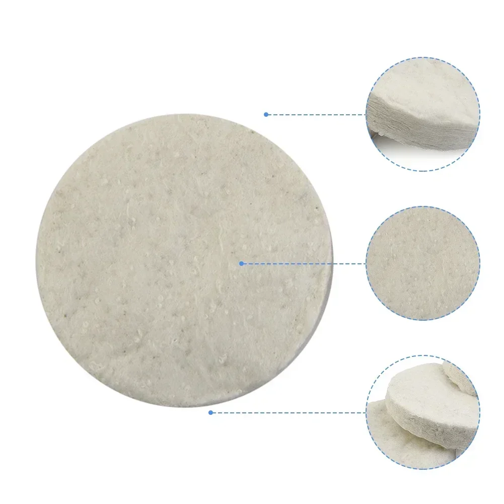 White Ceramic Wool Sponge Cotton Round Bio Fire Heating For Fireplace Ovens And Gel Burner Home Improvement 1/2/3/5Pcs/set