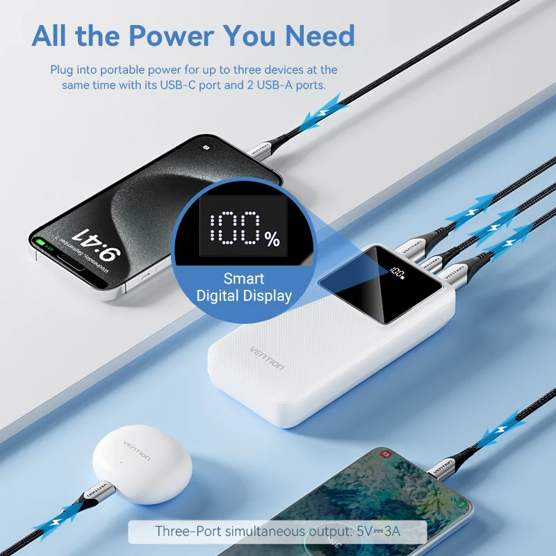 Vention 22.5W Power Bank Fast Charge 20000mAh Portable PowerBank for iPhone 15 Pro Max Xiaomi 10000mAh Portable Battery Charger wireless charger,power adapter,phone charger adapter,magnetic wireless charger,wireless charging pad,magnetic charger,wireless phone charger,wireless charger stand,wireless charging station,magnetic wireless charger holder