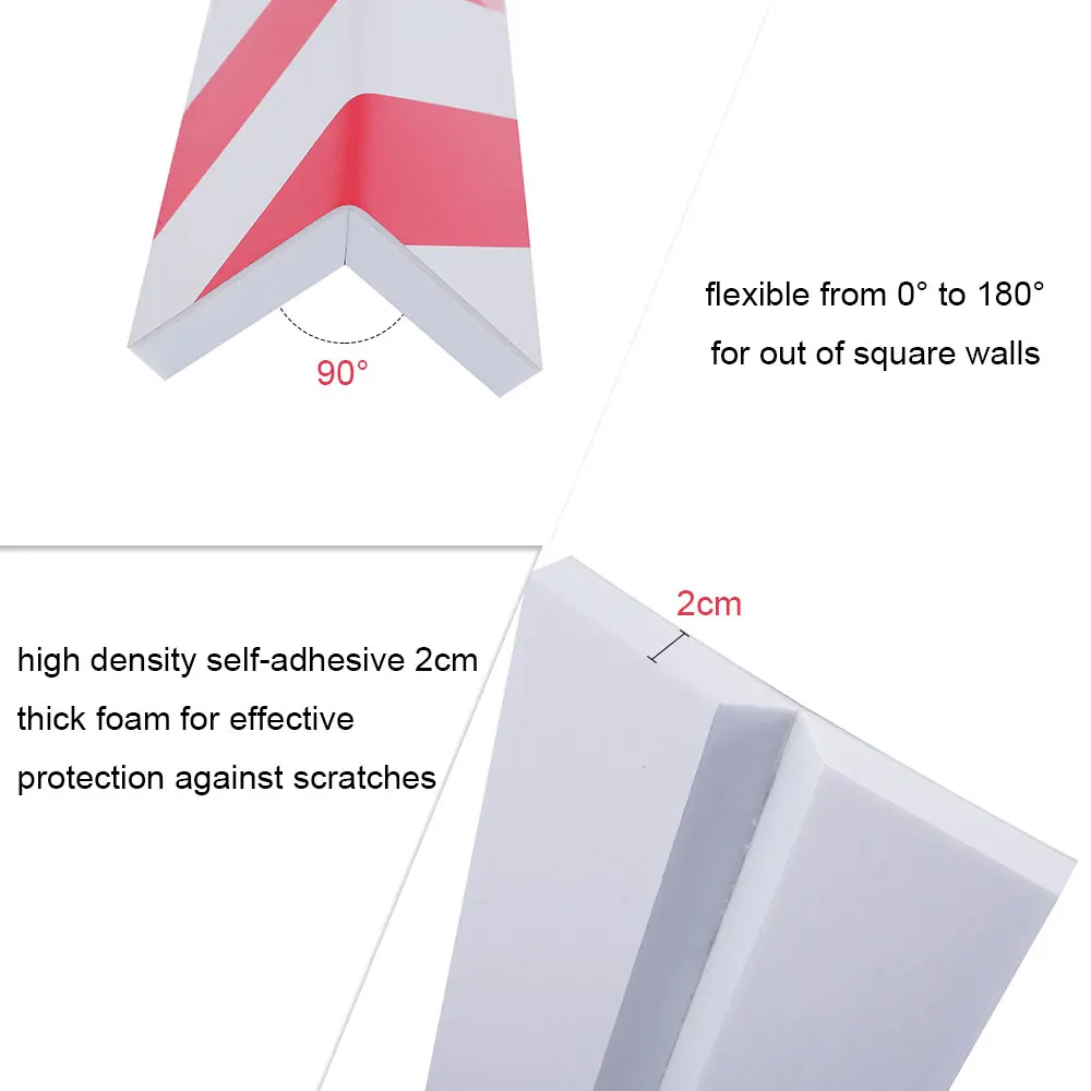 Car Door Protector 2/4Pcs Garage Wall Foam Edge Corner Bumper Anti Scratch