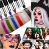 6 Colors Face Body Paint Stick Cream Eyeblack Tube Black Body Painting Blendable Sticks For Halloween Cosplay Joker Paint Makeup 2