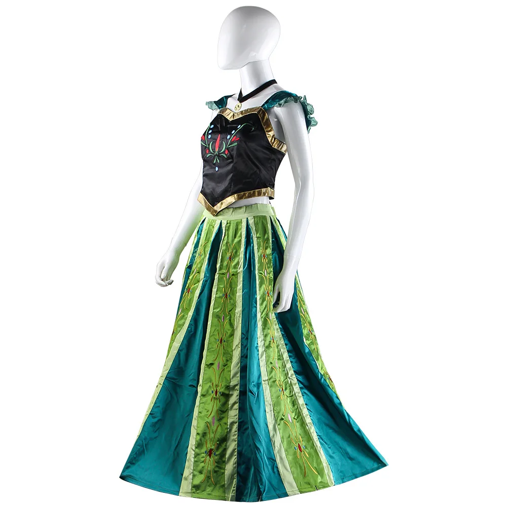 open lace back dress Custom-made Anna Dress, Anna Costume, Anna Coronation Dress – CoserZ