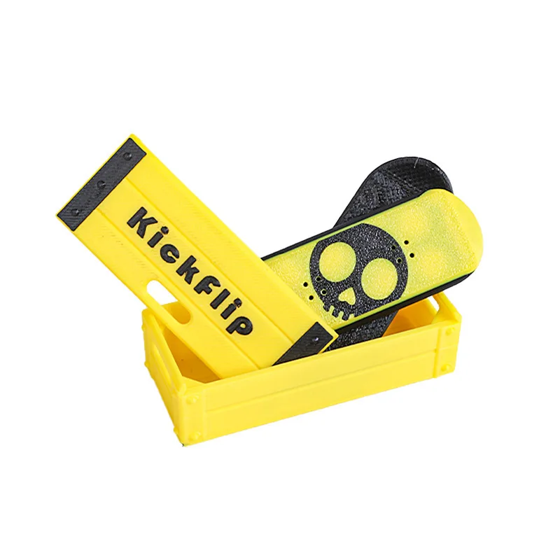 Kickflip Magnetic Skateboard Mini Finger Skateboard 3d Printed Toy Leisure Stress Relieving Magnet Puzzle Gift for Friend