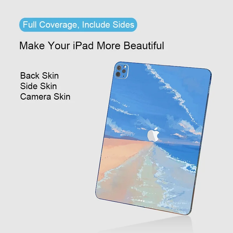 Hot! Dazzle Color Decal Skin for iPad Pro 2021 2020 2018 Air 4 Mini 6 3M Wrap Durable Back Protector Film Full Cover Sticker