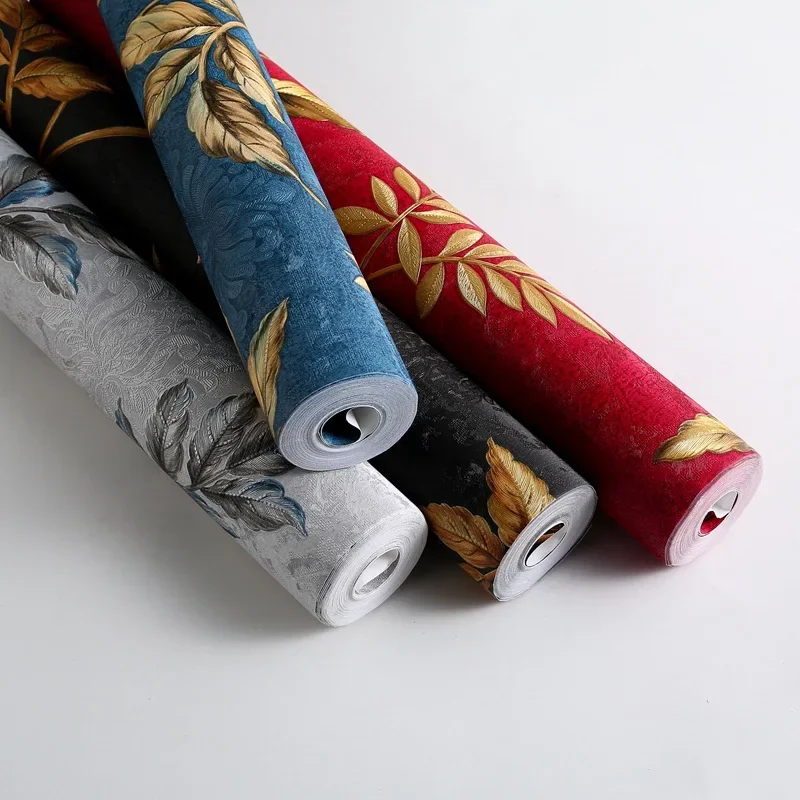 Retro Floral Embossed Wallpaper 5