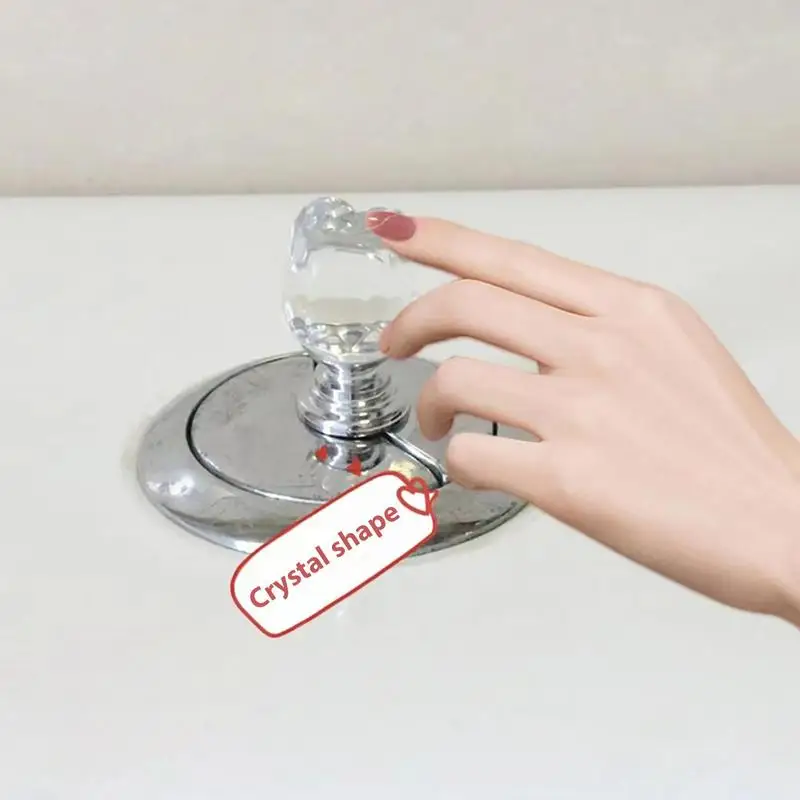 

Toilet Tank Rose Shape Button Elf Adhesive Creative Rose Toilet Press Toilet Accessories For Bathroom Toilet Door Handle used