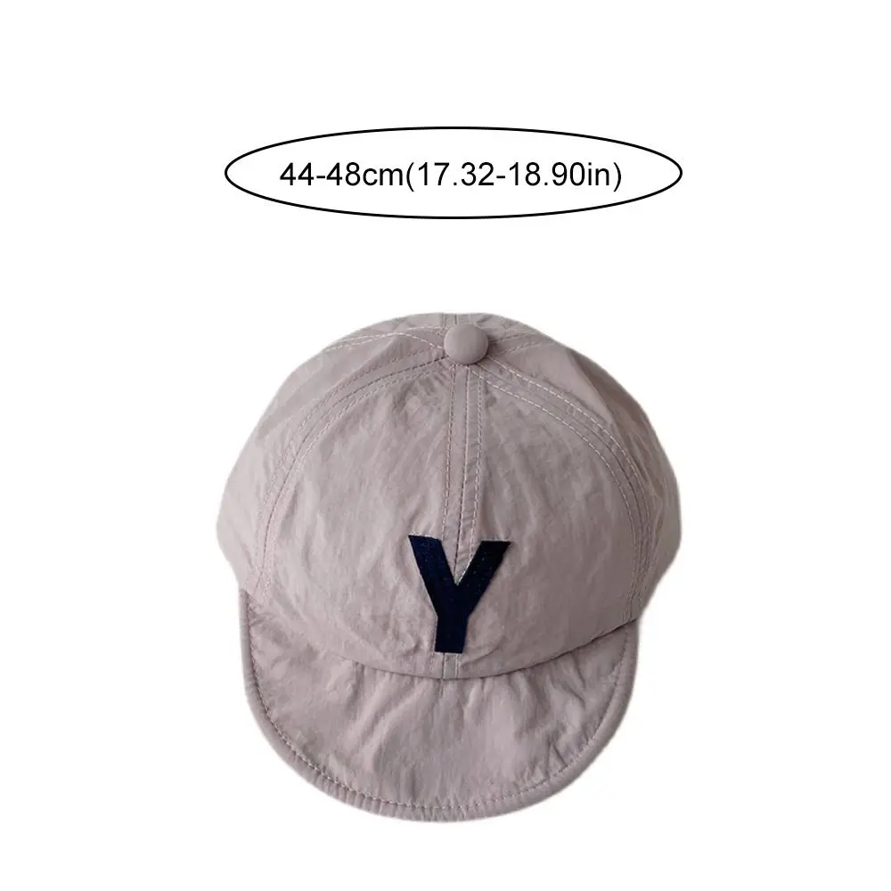 Korean Summer Letter Baseball Cap Thin Breathable Children Peaked Hat Outdoor Quick-drying Baby Sunscreen Cap Boys Girls