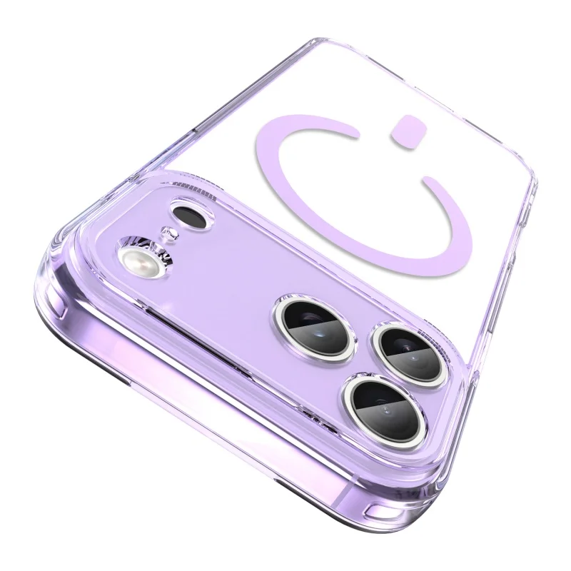 Magnetic Shockproof Transparent Hard Cover with Magsafe Wireless Charging Compatibility