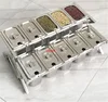 GN pan with rack basin shelf for milk tea shop box jam Stainless Steel Box serving tray salad bowl Storage Chafing Buffet Pan 3