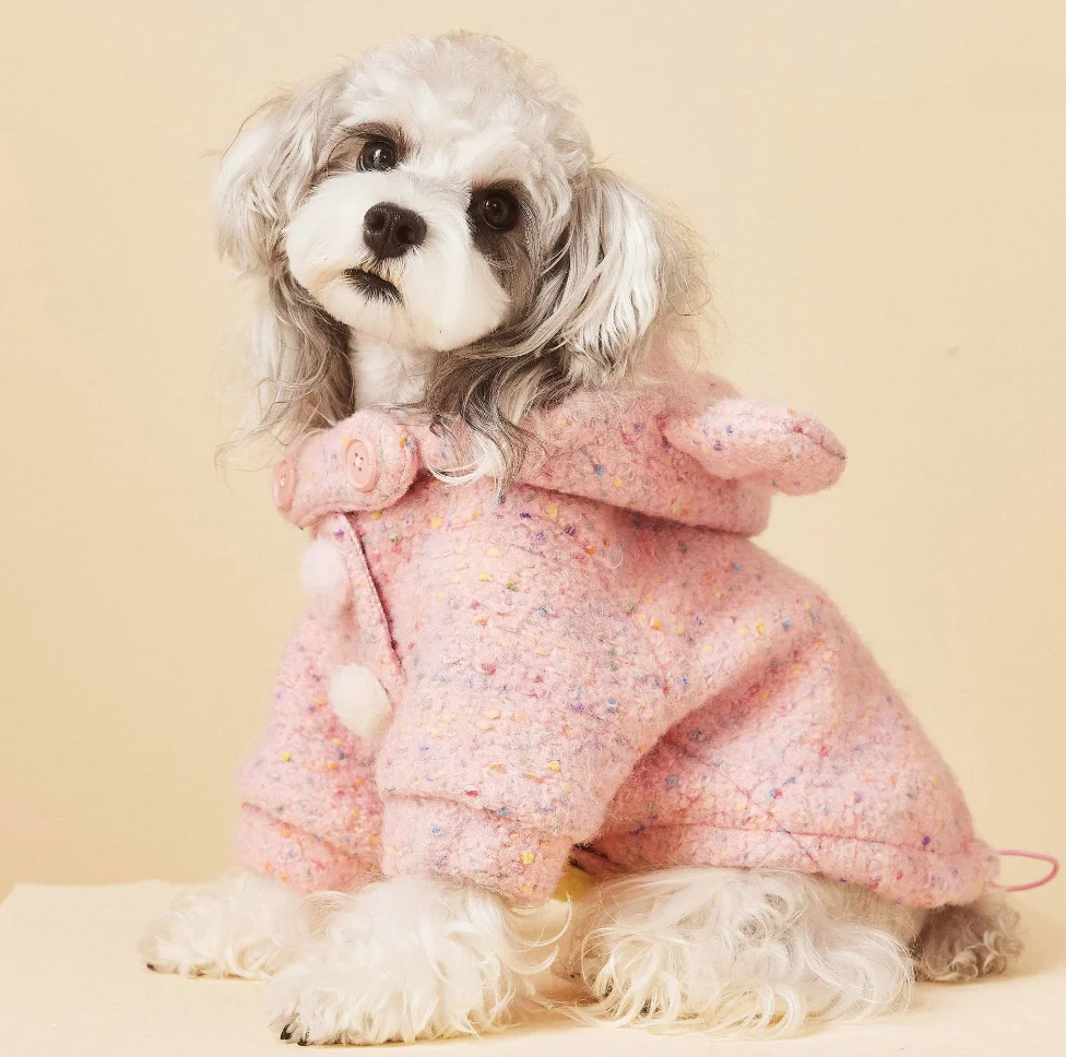 Padded Puppy Cat Clothes With D Rings Winter Warm Dog Jacket for Small Dogs Chihuahua Vest French Bulldog Coat Yorkie Outfits