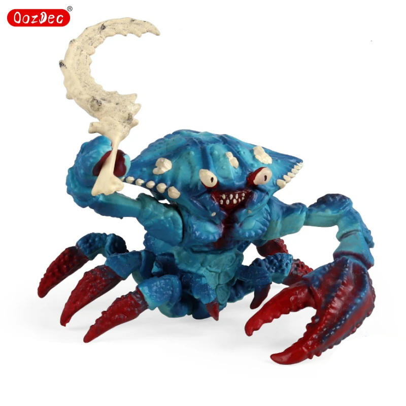 

OozDec Water Crab Monster Solid Western Warcraft Toy with Poseable Joints and Battle Weapons