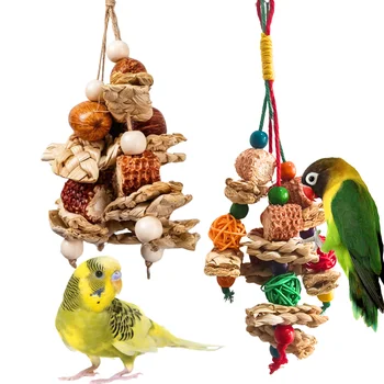 Natural Corn Cob Bird Toy 1