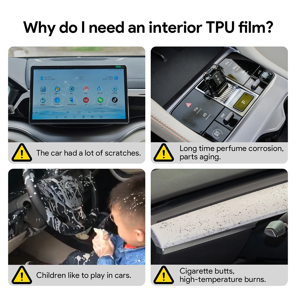 CDEFG Display Schutzfolie Für BYD Seal U / Sealion 07 - 15,6 Zoll Tempered Glas 9H Härte