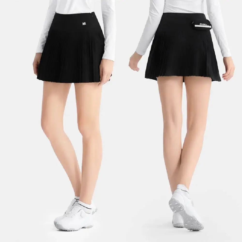 PGM Ladies Golf Skirt High Waist Sports Short Skirt Women Outdoor Leisure Sports Skort with Small Bag High Quality Golf Clothing