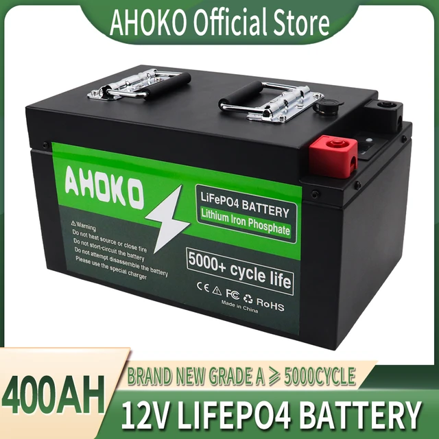 12V LiFePO4 Batteries 400AH Built-in BMS Lithium Iron Phosphate Battery Pack  5000 Cycles For RV Campers Golf Cart Solar Storage - AliExpress