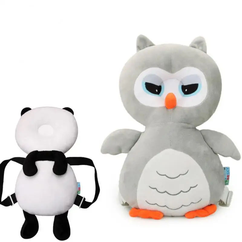 Anti-fall Pad Baby Pillows Owl Headrest Anti-fall Head Protection Cartoon Pillow Protective Pad School Bag