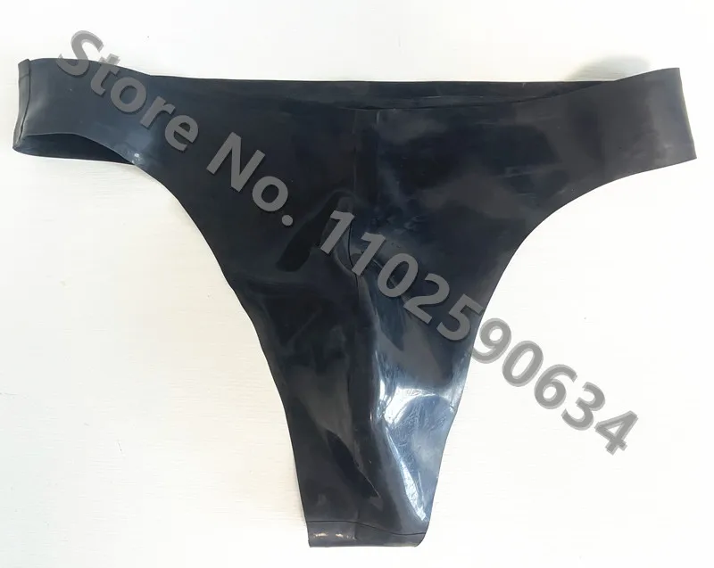 Handmade Latex Underwear Men Latex Rubber T-back Thong G-string Customize male underwear men rubber bodysuit