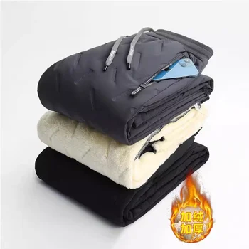 casual baggy / loose / drawstring-waist / elastic-waist sweatpants for men 1