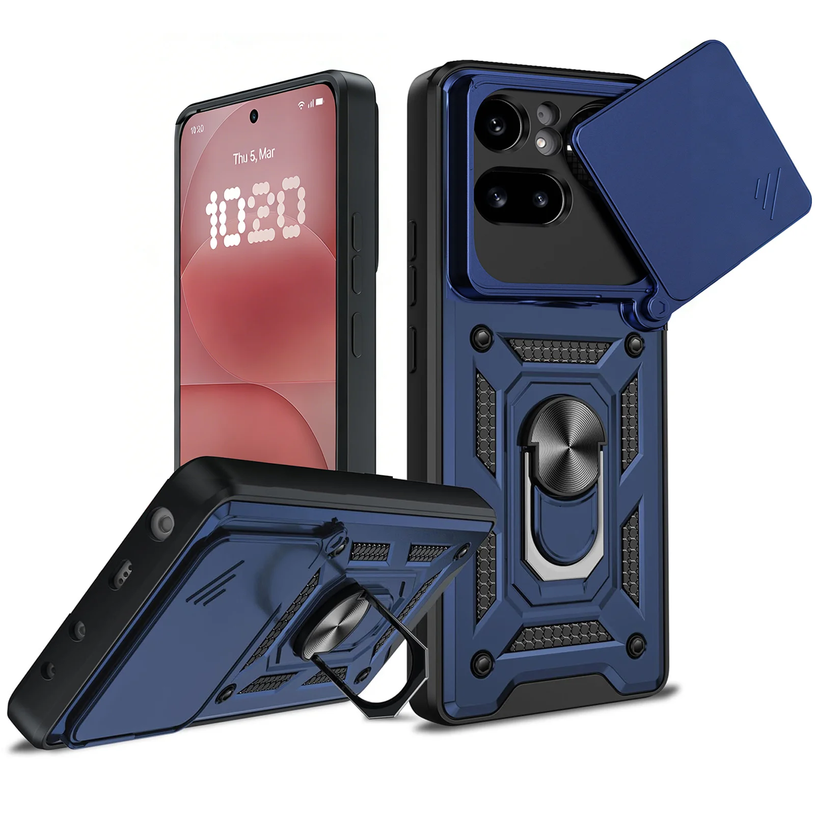 Military Grade Protective Phone Case with Slide Camera Cover