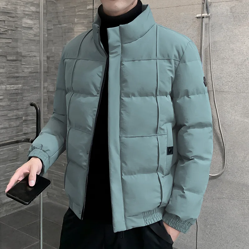 Autumn and Winter Men's Cotton Jacket Casual Cotton Jacket Men's Down Jacket Cotton Jacket Bread Jacket Stand Collar Jacket Men