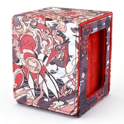 Premium Groudon - Themed PU Leather Card Deck Box - Holds 120+ Sleeved Cards, Portable Card Storage, Perfect Gift for Collectible Card Game Enthusiasts (Groudon)